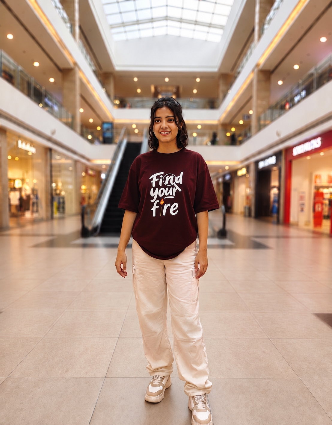 Find your fire Unisex Oversized T-Shirt