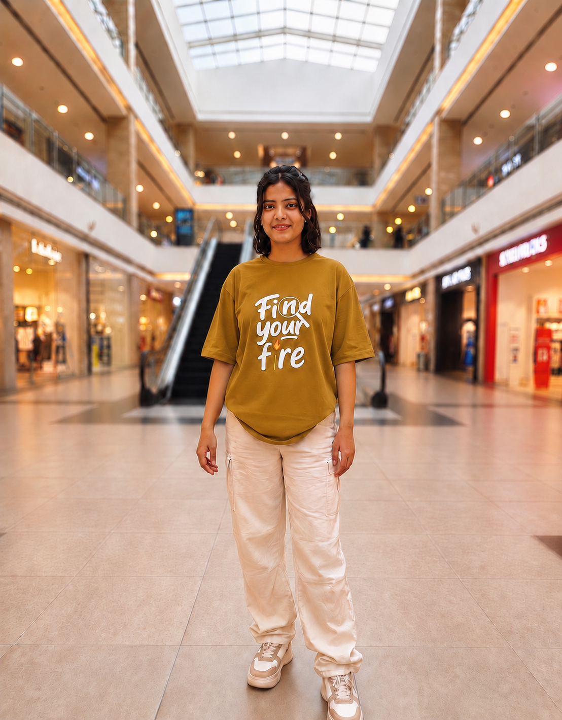 Find your fire Unisex Oversized T-Shirt