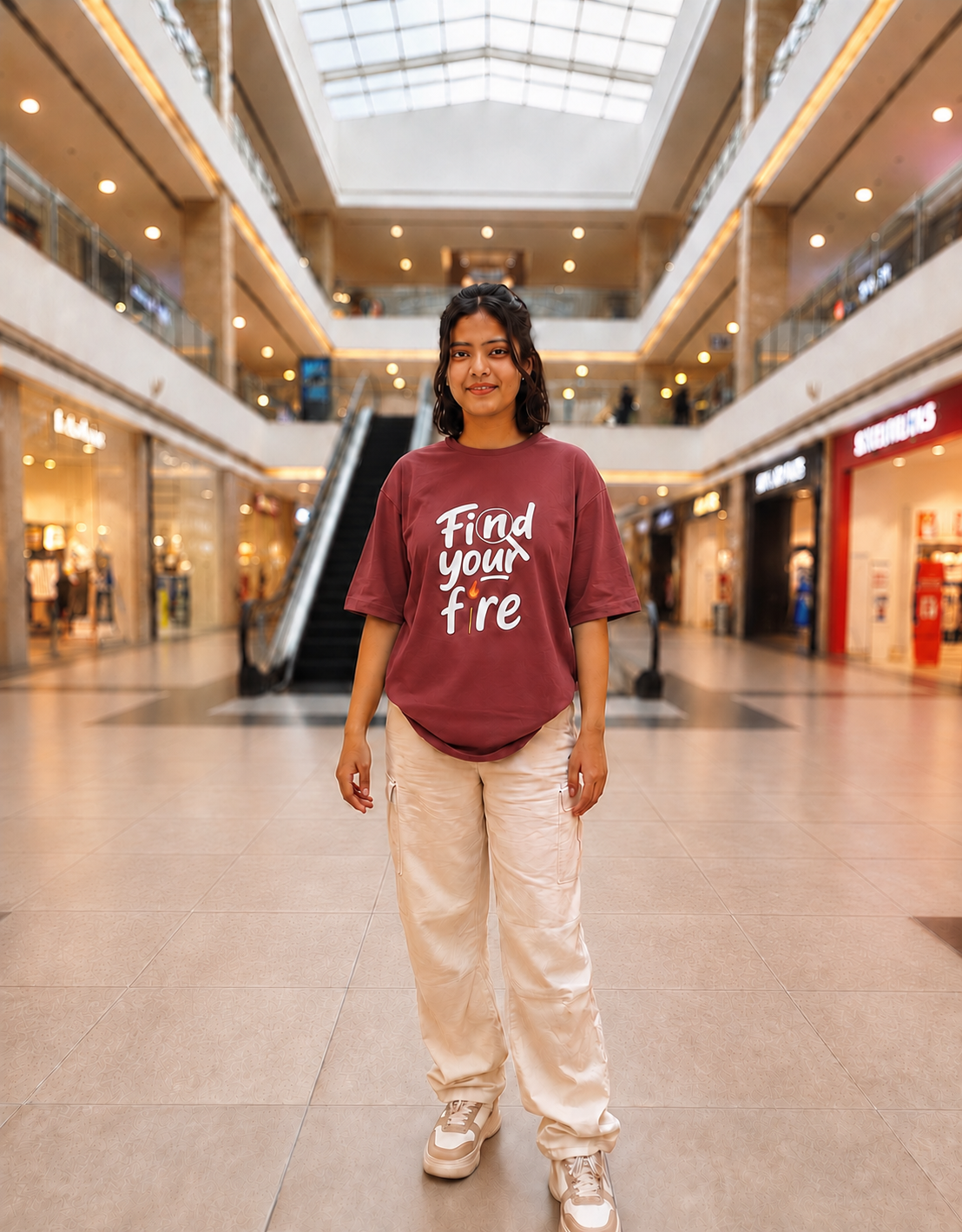 Find your fire Unisex Oversized T-Shirt