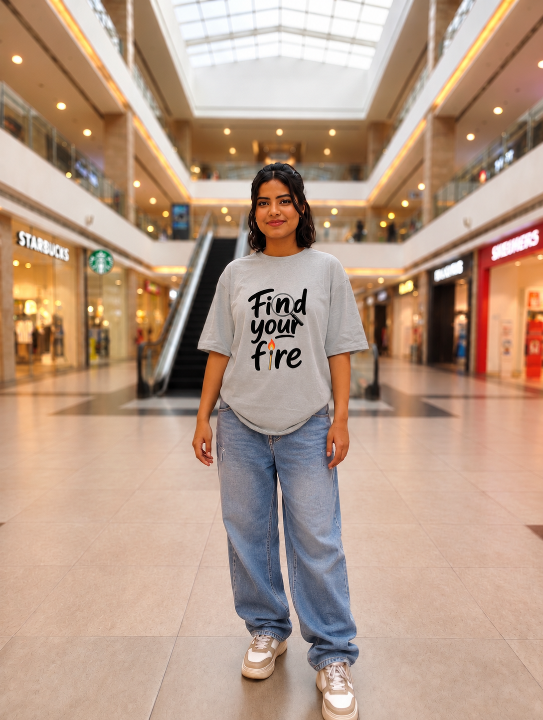 Find your fire Unisex Oversized T-Shirt