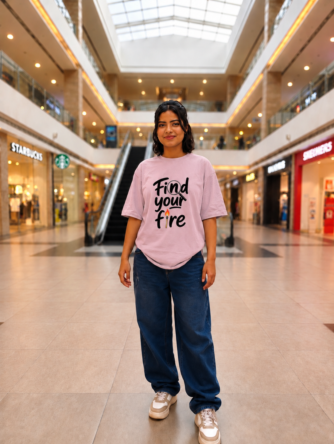 Find your fire Unisex Oversized T-Shirt