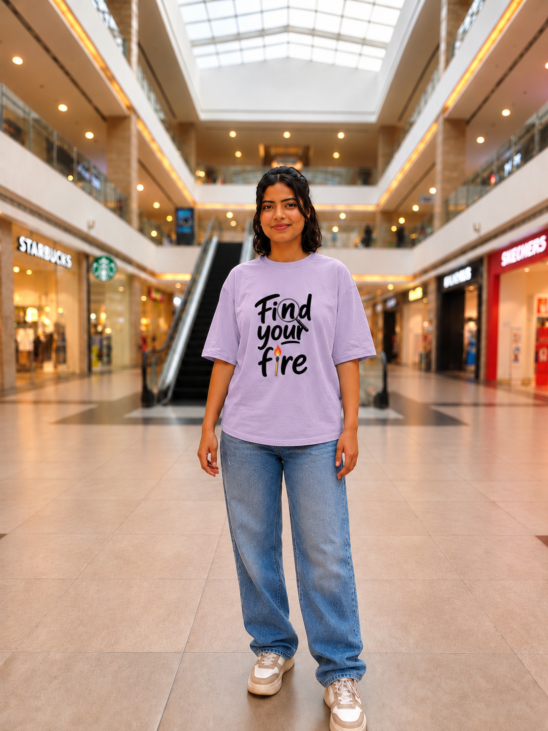 Find your fire Unisex Oversized T-Shirt