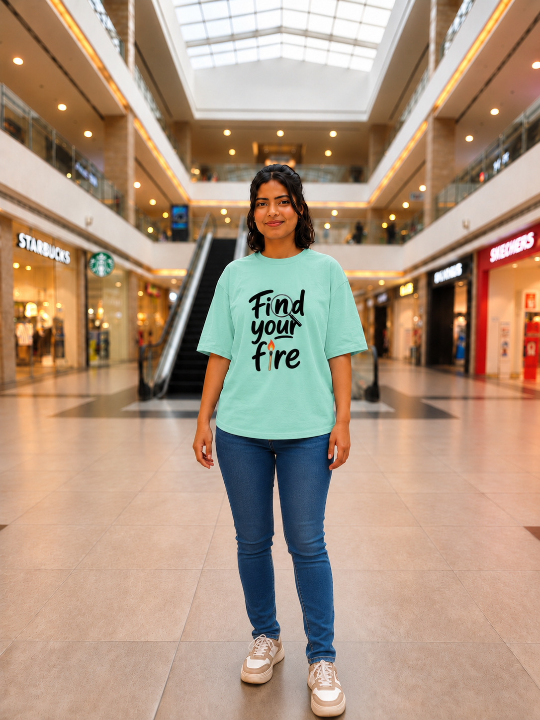 Find your fire Unisex Oversized T-Shirt