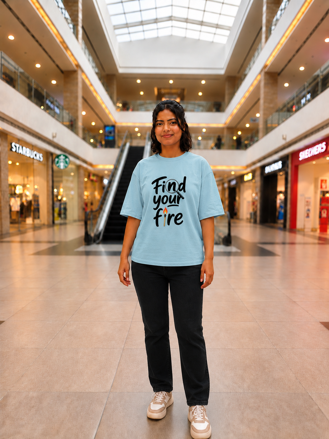 Find your fire Unisex Oversized T-Shirt