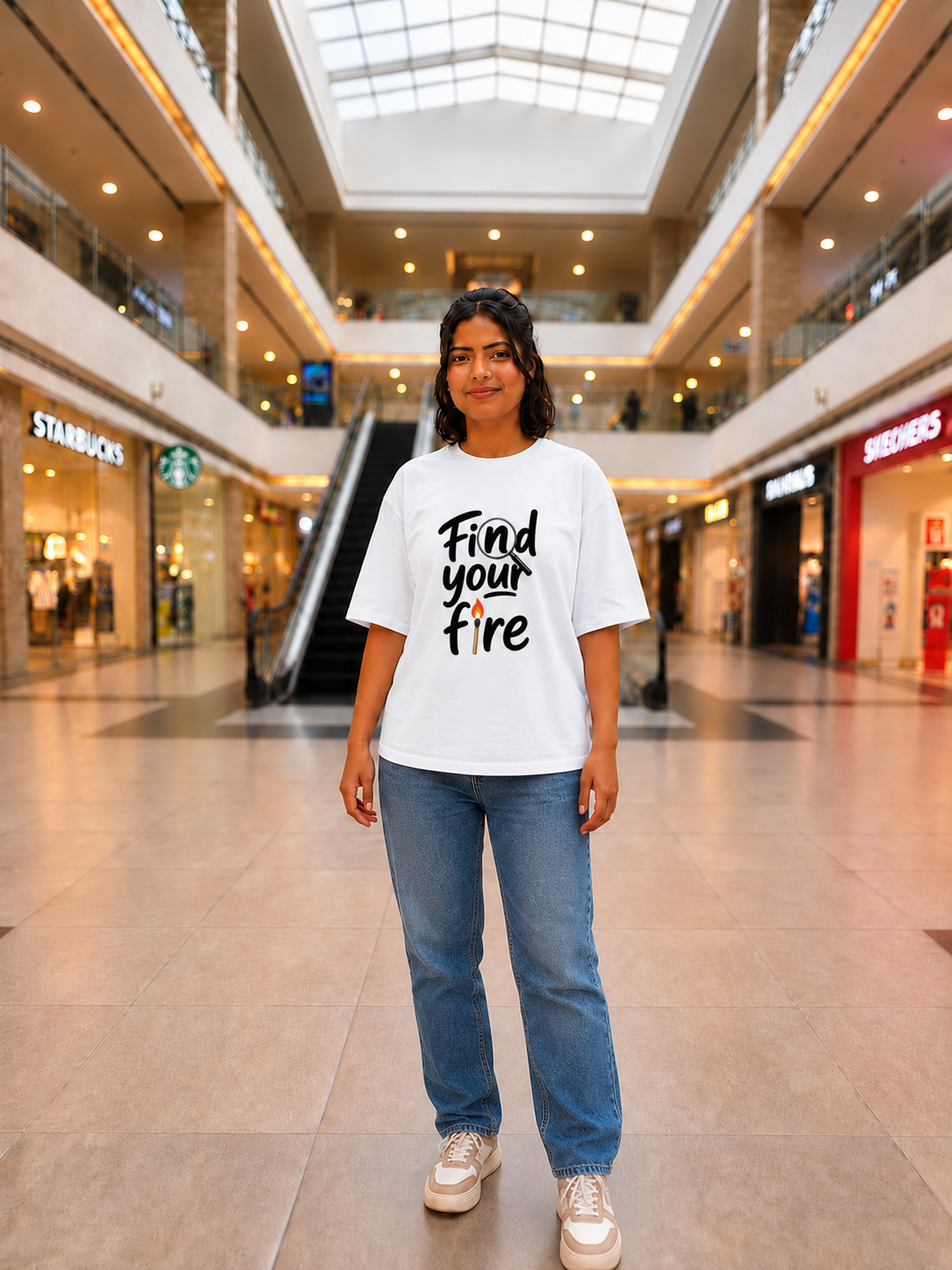 Find your fire Unisex Oversized T-Shirt