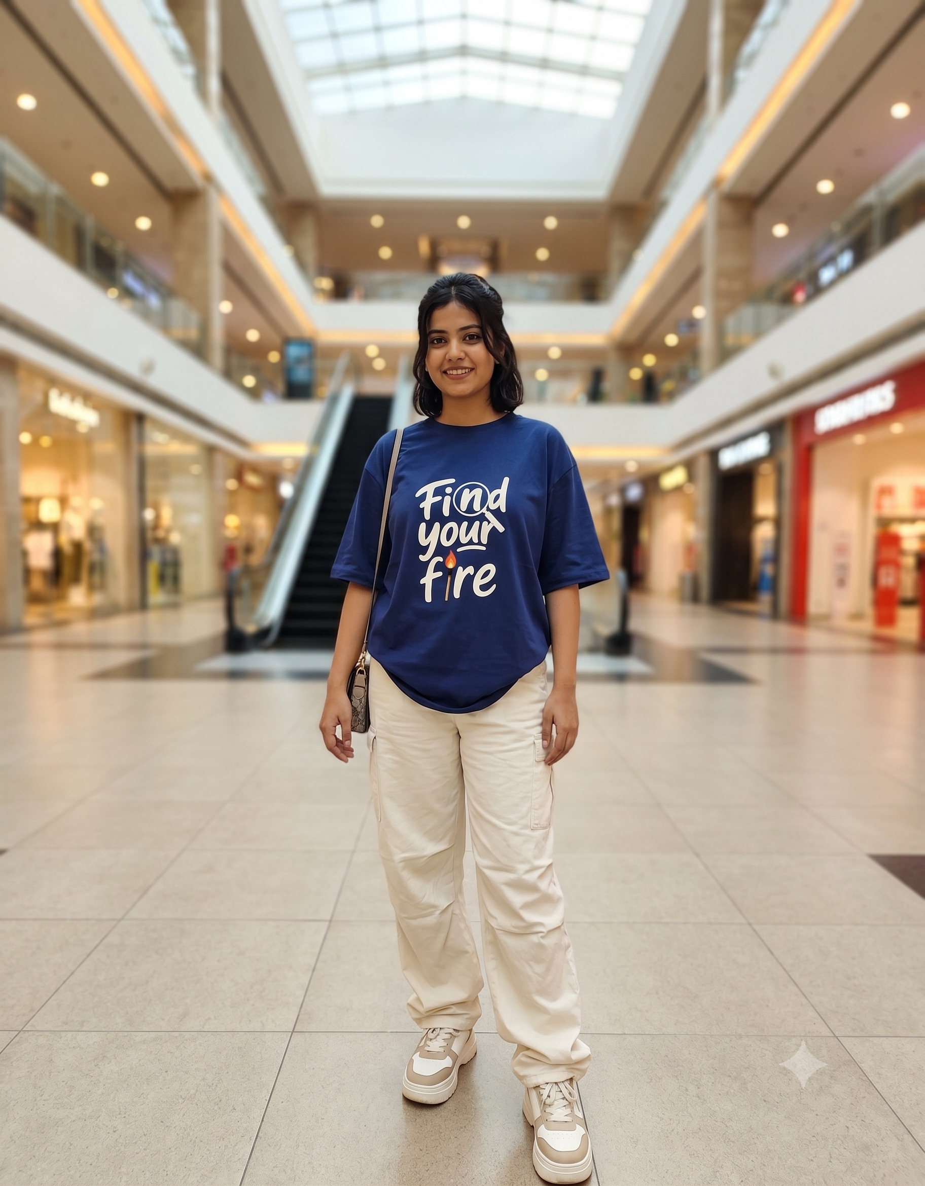 Find your fire Unisex Oversized T-Shirt