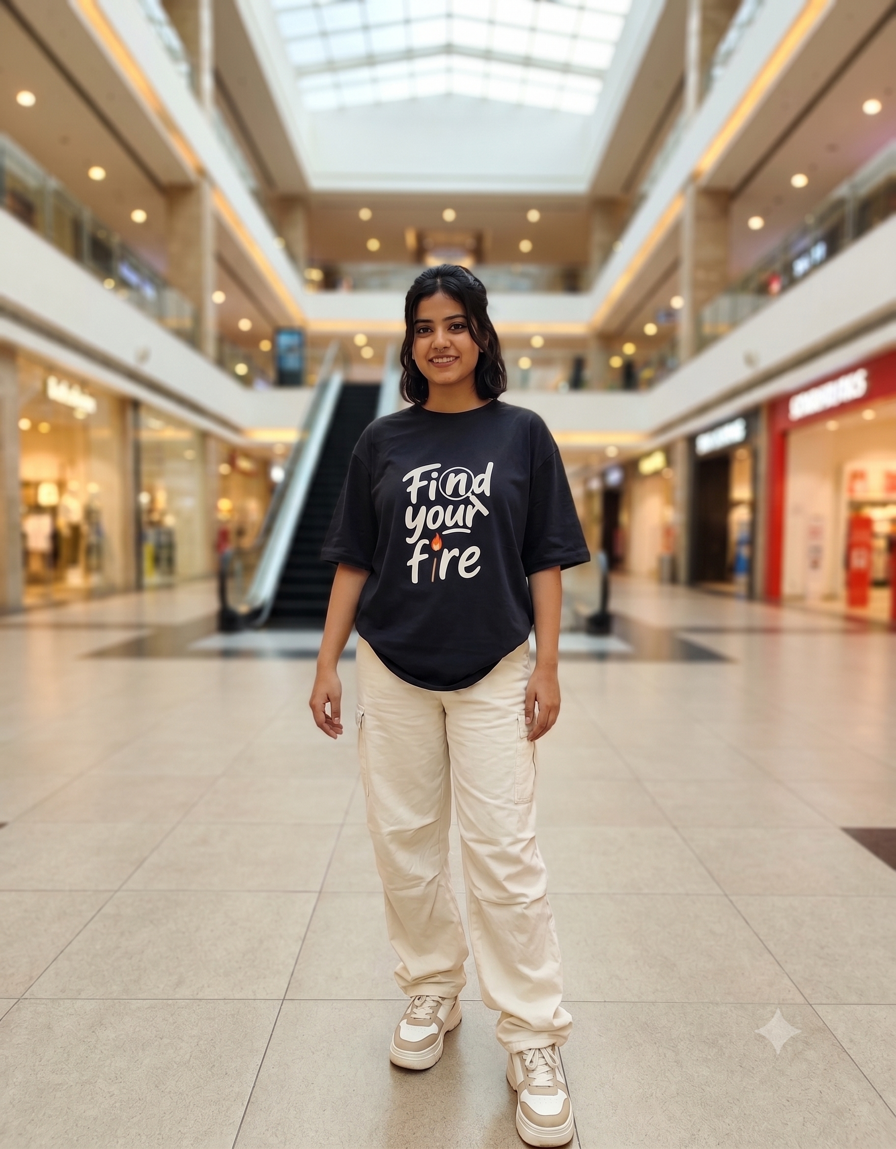 Find your fire Unisex Oversized T-Shirt