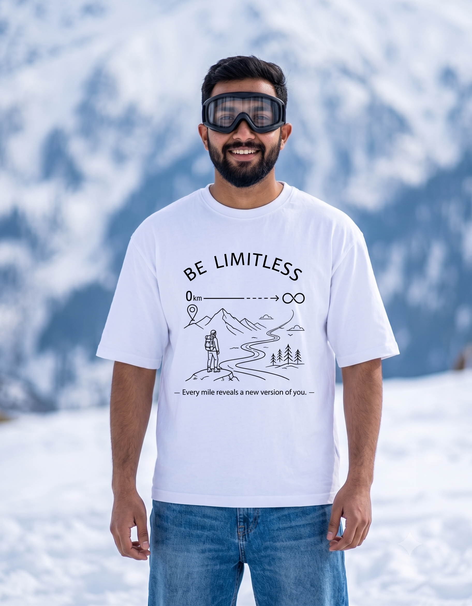 BeLimitless Milestone Unisex Oversized  T-Shirt