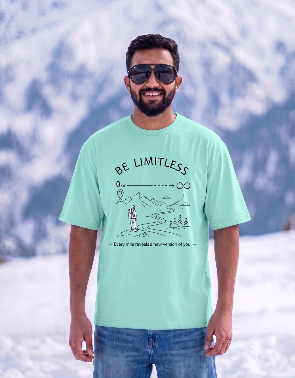 BeLimitless Milestone Unisex Oversized  T-Shirt