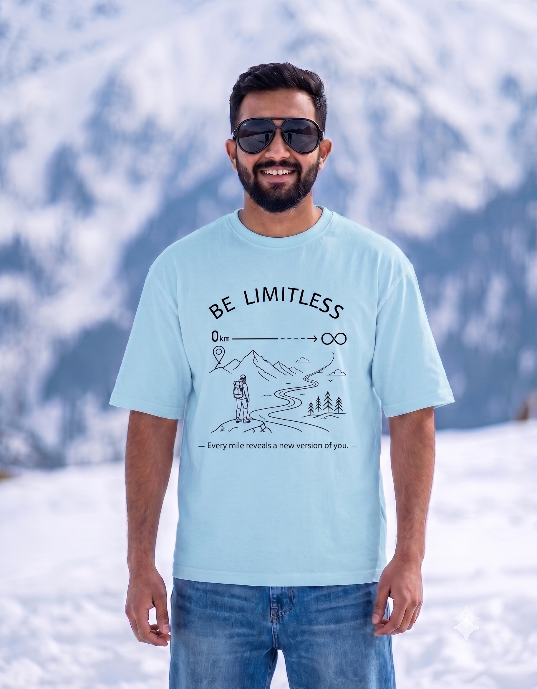 BeLimitless Milestone Unisex Oversized  T-Shirt