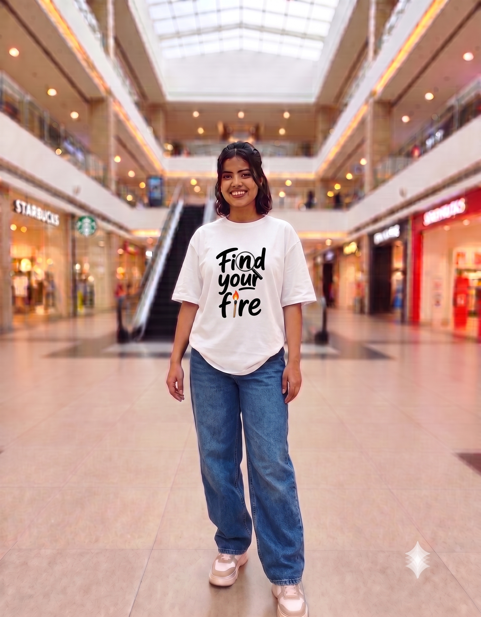 Find your fire Unisex Oversized T-Shirt