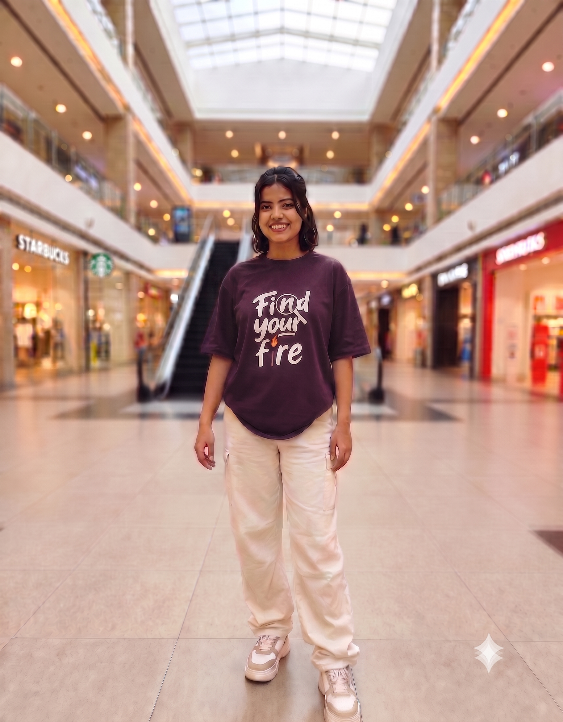 Find your fire Unisex Oversized T-Shirt