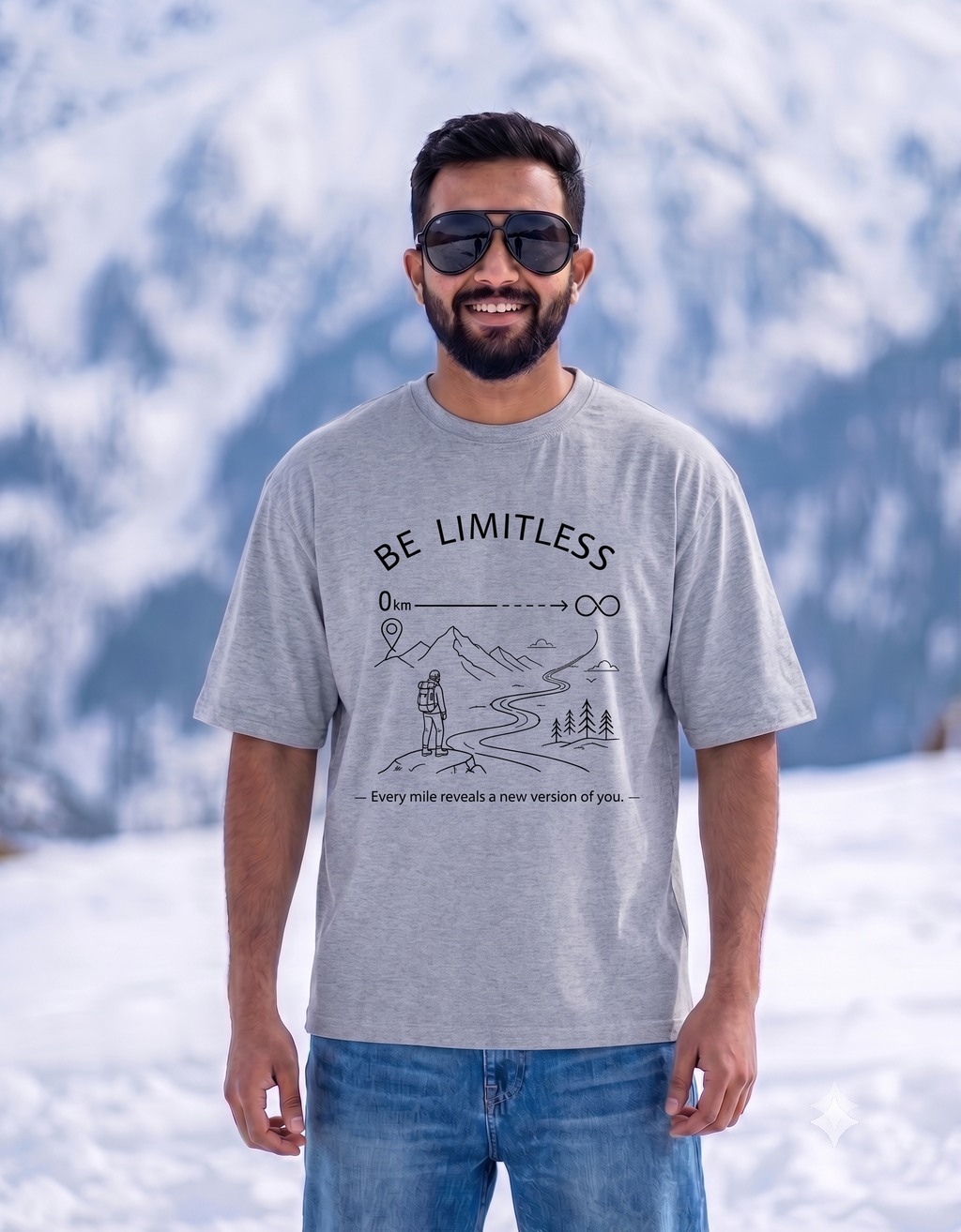 BeLimitless Milestone Unisex Oversized  T-Shirt