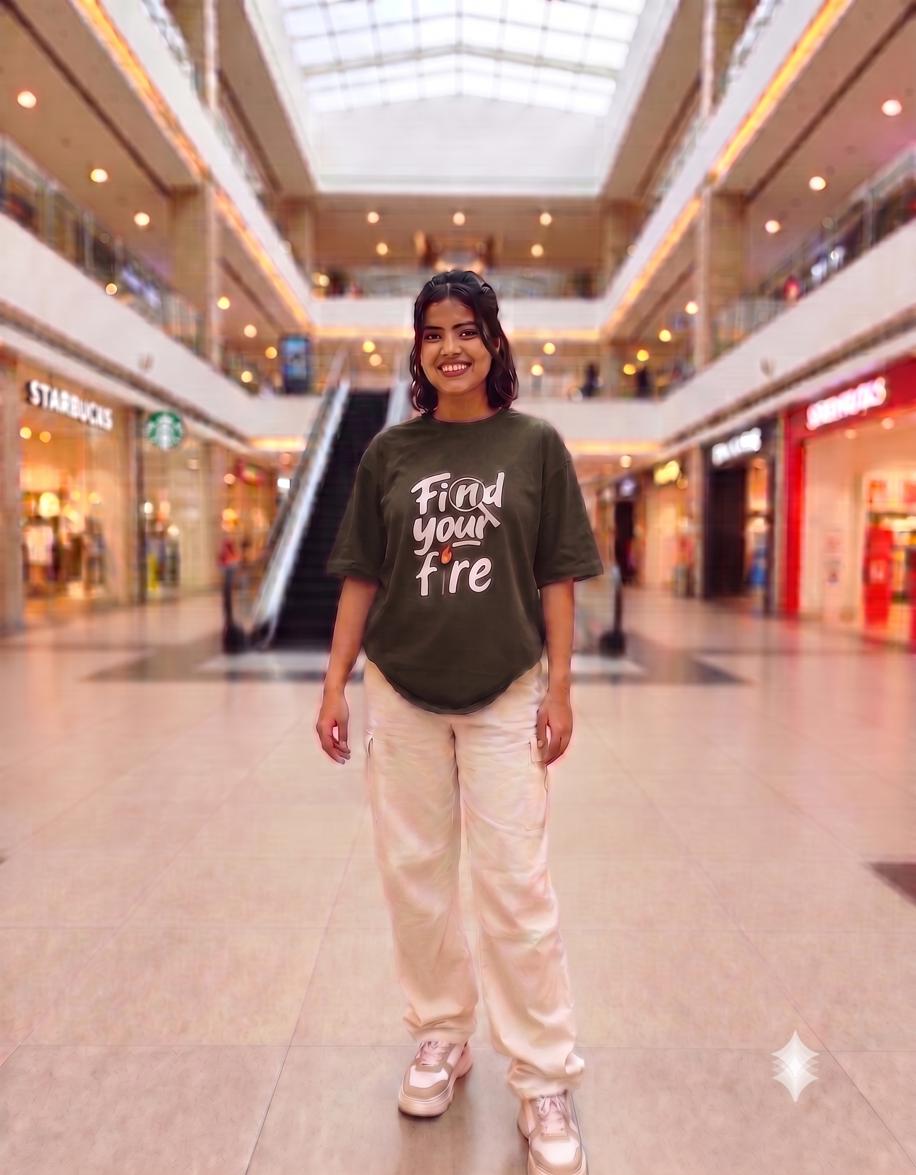 Find your fire Unisex Oversized T-Shirt