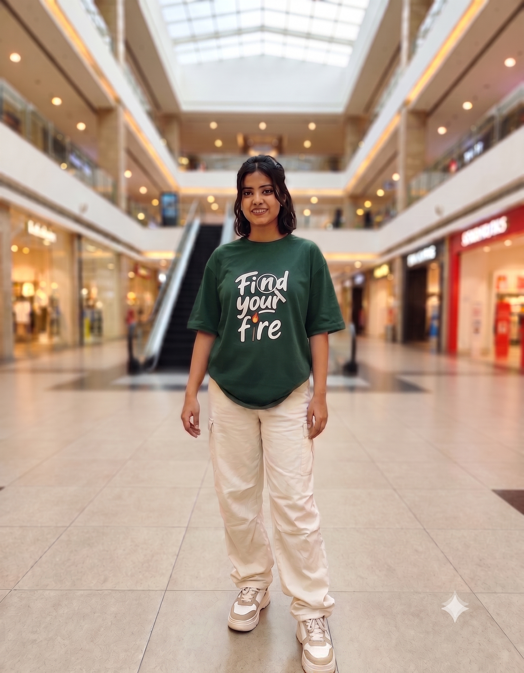 Find your fire Unisex Oversized T-Shirt